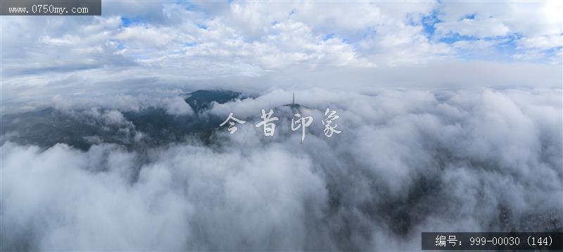 航拍圭峰山_航拍,旅游景点,自然景观