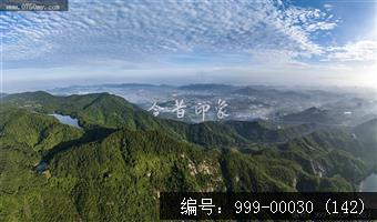 航拍圭峰山