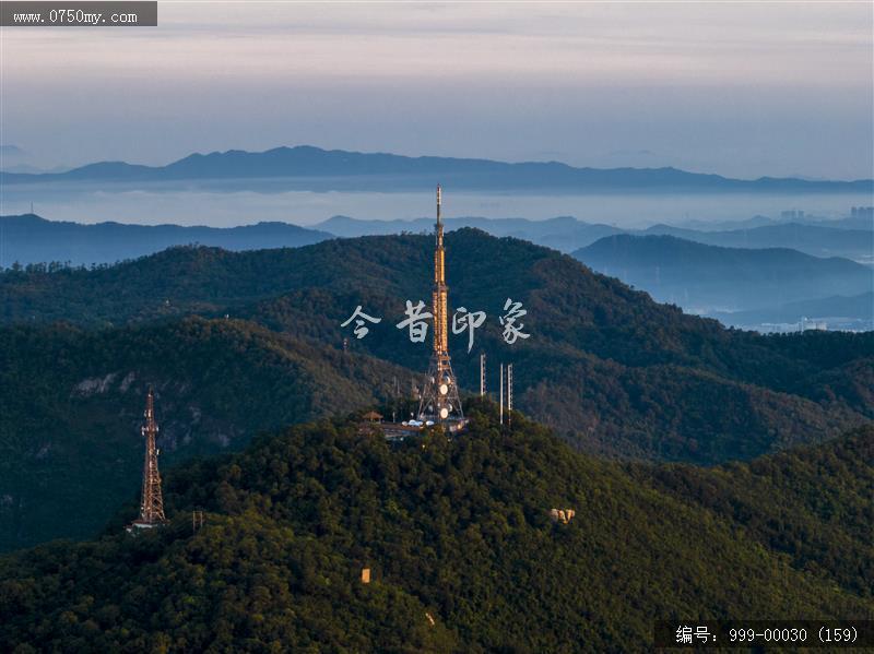 航拍圭峰山_航拍,旅游景点,自然景观