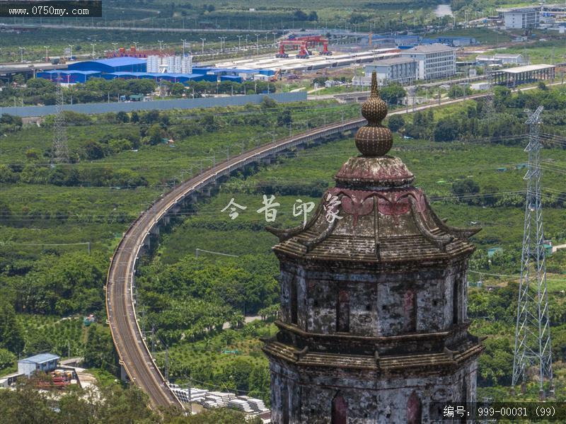 凌云塔_航拍,旅游景点,地标