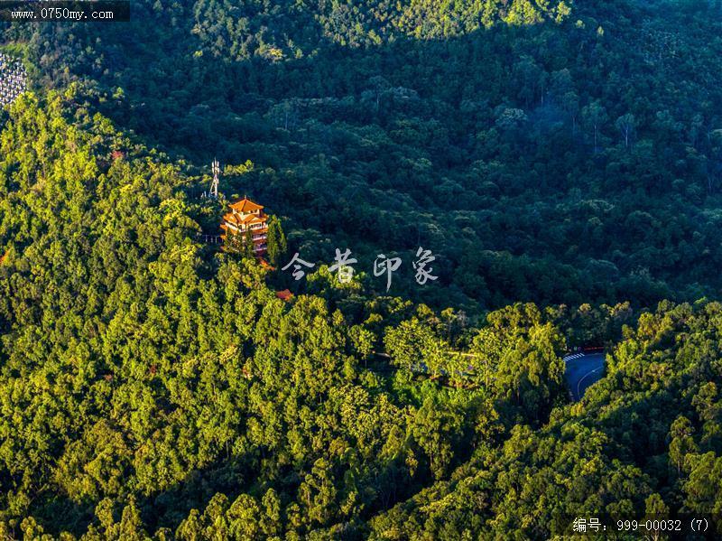 碧霞楼_航拍,景点,圭峰山