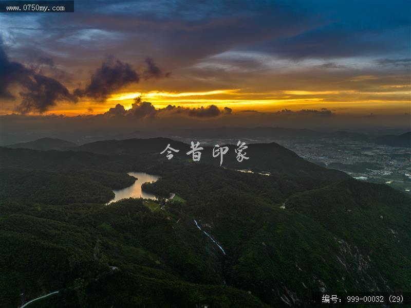 绿护屏_航拍,自然景观
