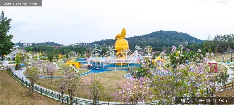 滑草场儿童公园_航拍,城市景色