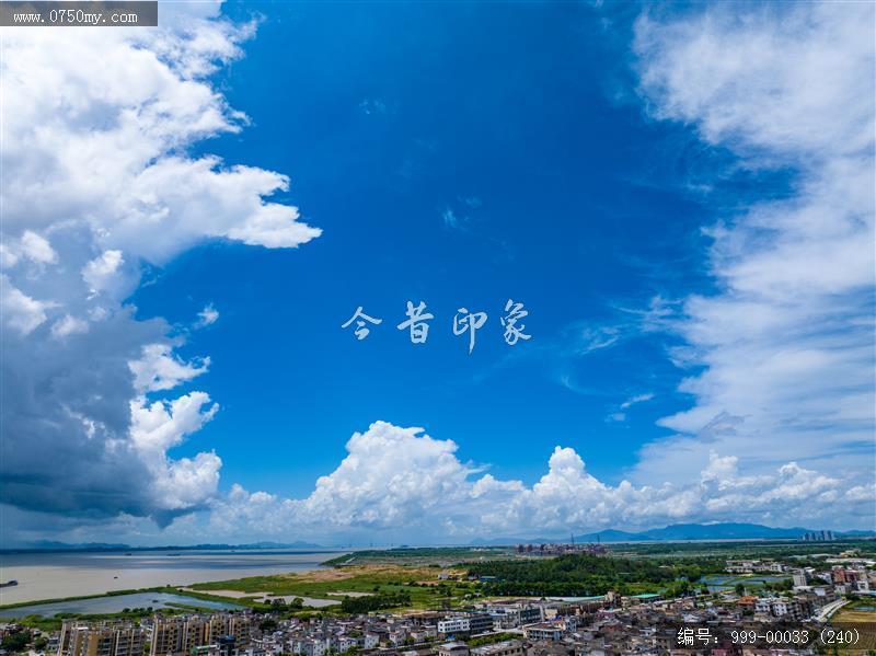 崖门灯塔公园_航拍