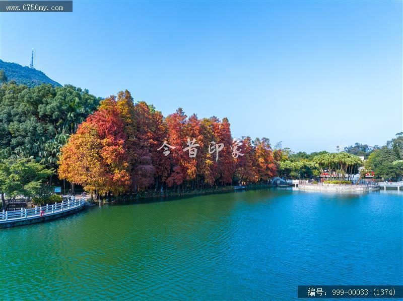 玉湖_航拍,旅游景点