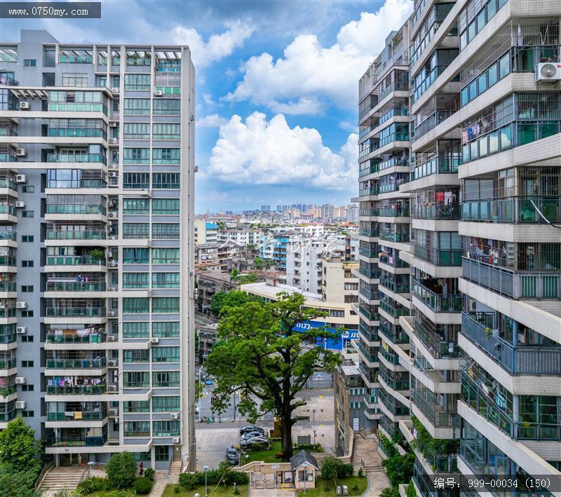 会城城区_航拍,城市景色