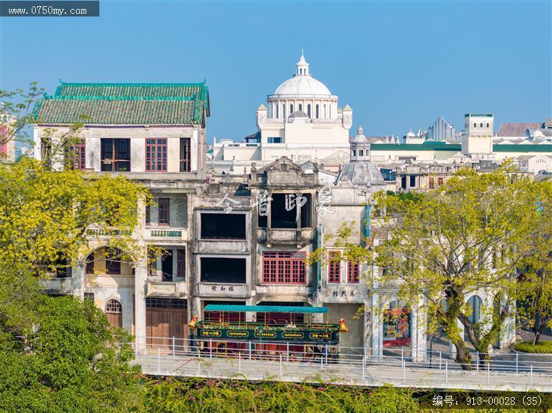 开平赤坎华侨城_航拍,旅游民俗