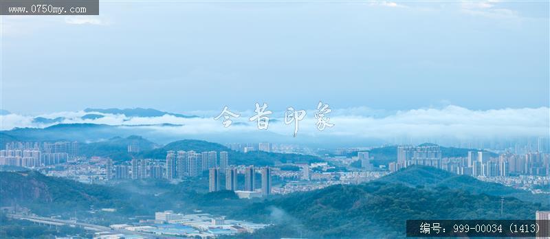 江门_航拍,城市景色